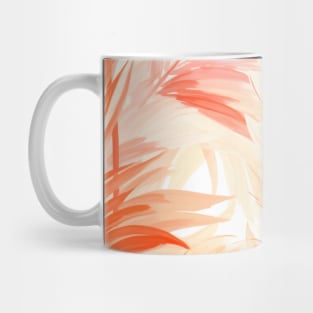 Earthy Palm Leaves Botanical Boho Mug